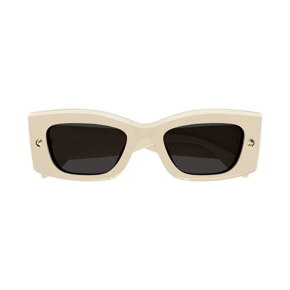 NEW AM0426S 005 ALEXANDER MCQUEEN SUNGLASSES IVORY SQUARE WOMEN EYEWEAR main image 4